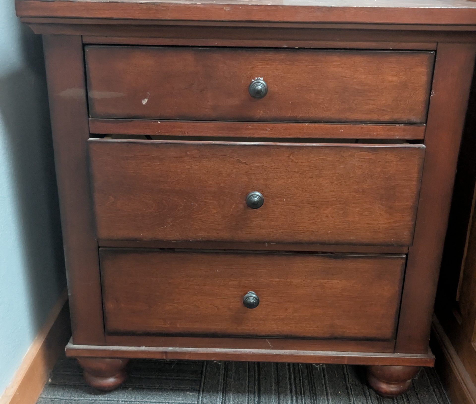 Ashley Furniture Porter Collection B697 7-Drawer Dresser & 3-Drawer Nightstand Set — Rustic Burnished Brown — photo 2
