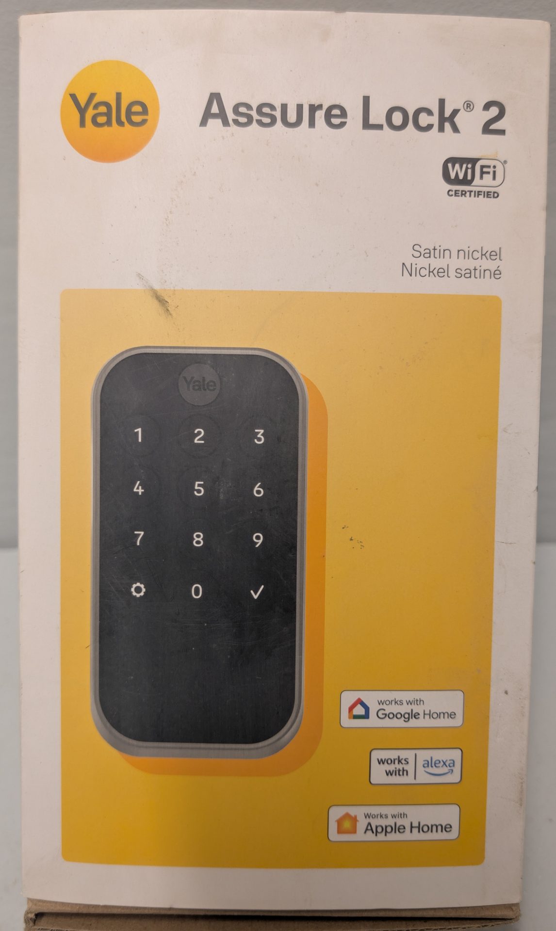 Yale Assure Lock 2 Wi-Fi Certified Satin Nickel Smart Deadbolt Boxed