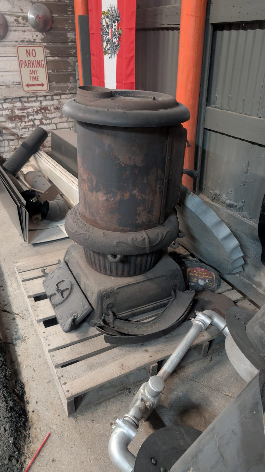 Antique Cast Iron Pot Belly Stove — Dening & Sons Stove Co.