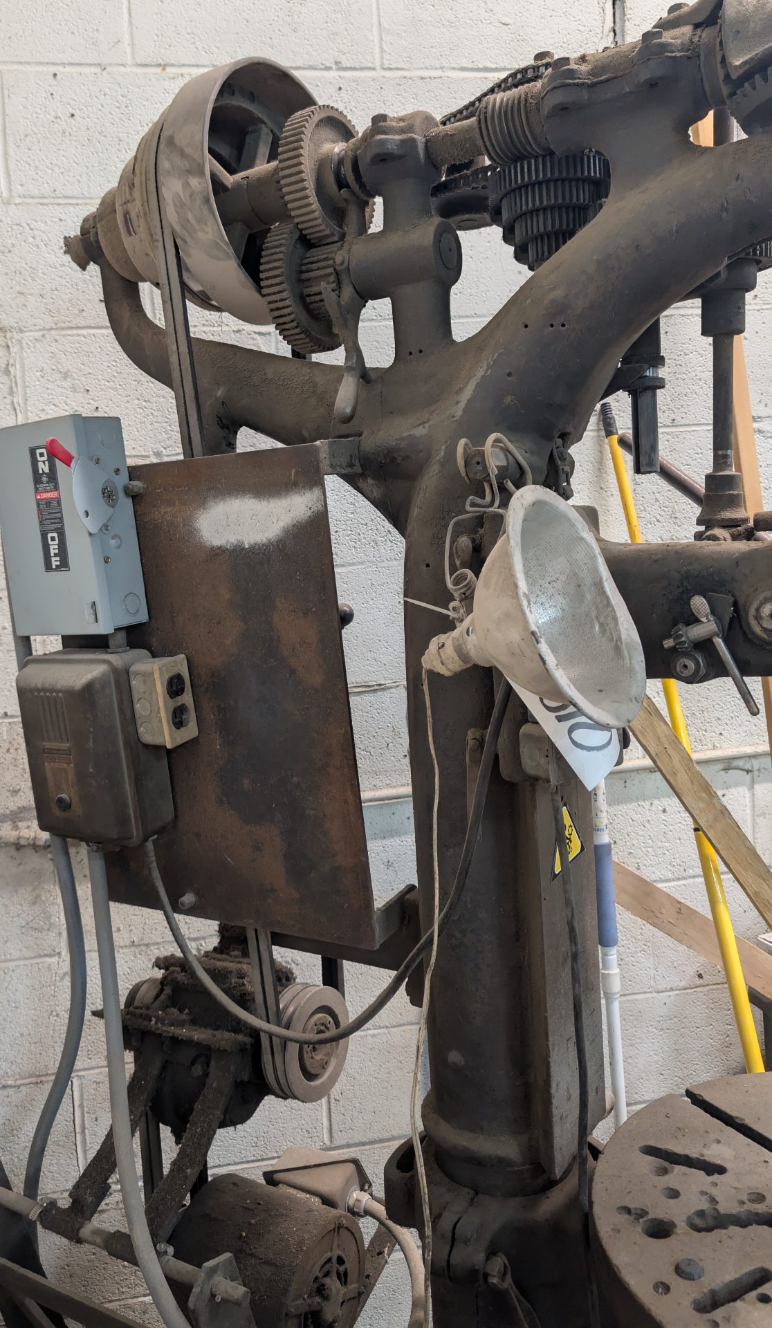 Vintage Industrial Camelback Drill Press Floor Model Belt Drive Power Feed