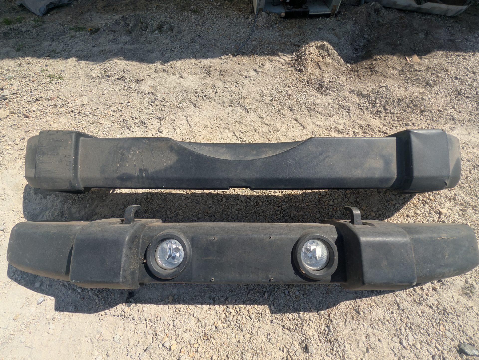 1997–2006 Jeep Wrangler TJ OEM Front & Rear Plastic Bumper Cover Set with Fog Lights