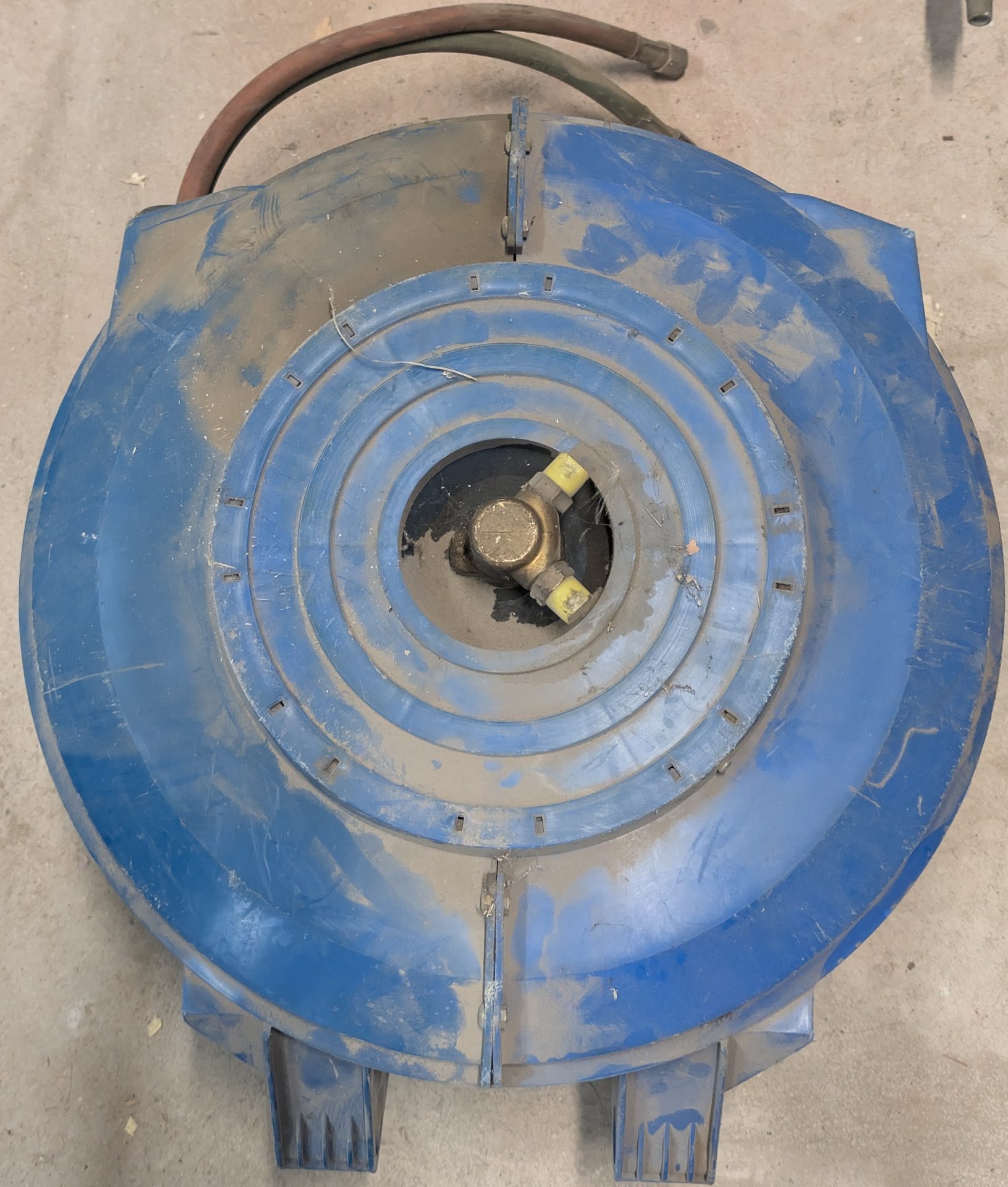 Blue Retractable Oxy-Acetylene Twin Welding Hose Reel